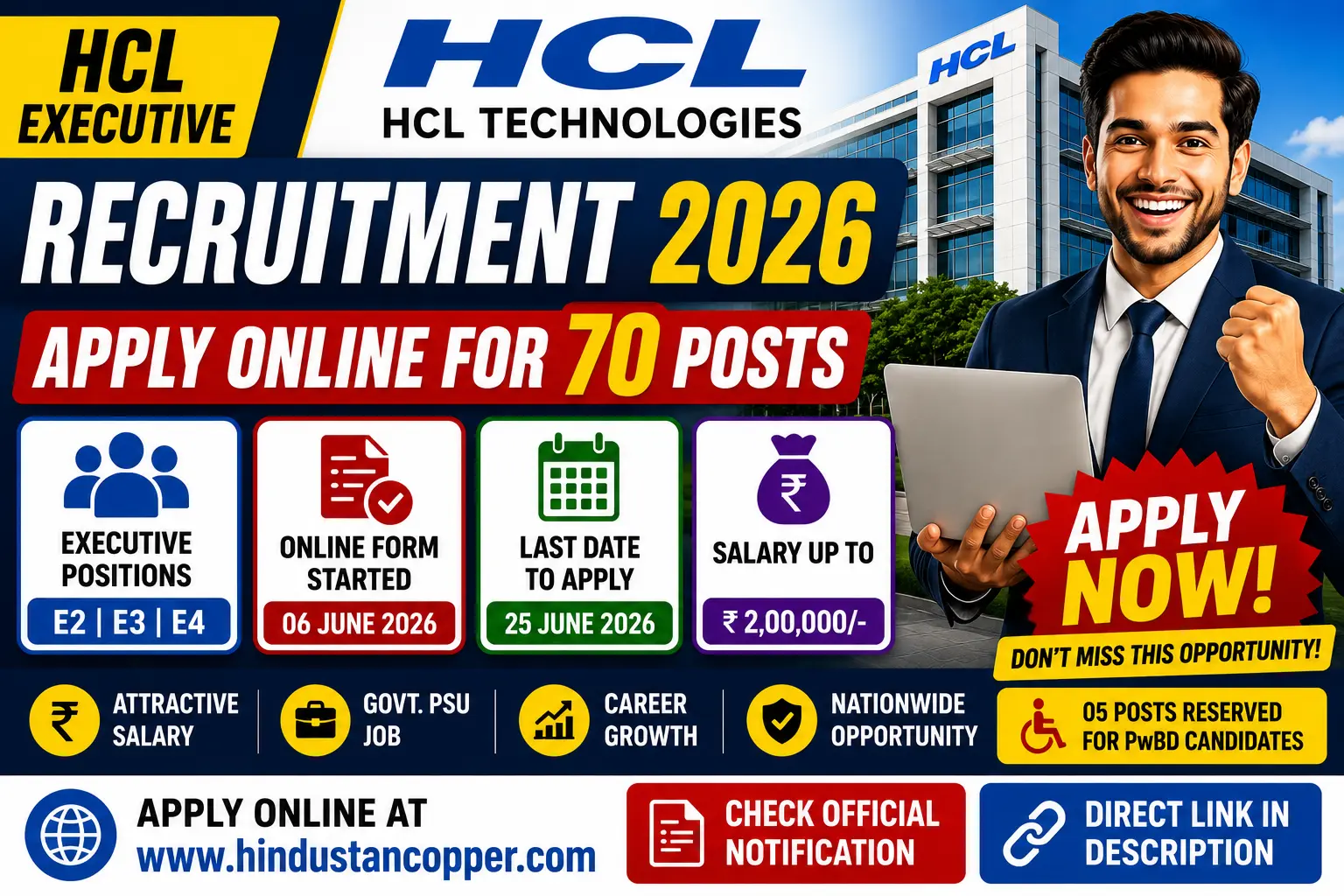 HCL Executive Recruitment 2026