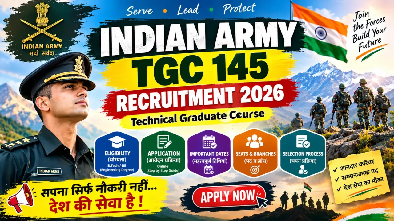 Indian Army TGC 145 Recruitment 2026